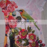 Women's Sublimation-printing Short Sleeve T-shirt With Crystal