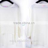 China Wholesale 100% Silk White Women Jumper Sweater thumbnail-1