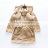 China Supplier Animal Coral Fabric Kids Bathrobe/clothing thumbnail-6