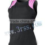 2014 Sleeveless UPF50+ Rash Guard for Young Lady