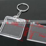 Key Chain With Transparent Acrylic Picture Frames Keychain thumbnail-2