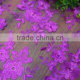 2016 Fashion Lace Fabric 1yard/ 7 Color Optional French Tulle Embroidered Flower Transparent Net For Wedd thumbnail-4