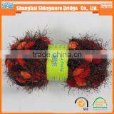 China Twisted Yarn Factory Direct Wholesale Feather Pompom Yarn for Knitting Scarf in Factory Price thumbnail-1