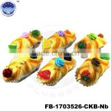High quality Toast bread with fruit designs Fake food Promotional Gifts simulated models wholesale accessories