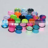 Color Body Jewelry Ear Gauges Single Flare Ear Tunnel thumbnail-1