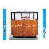 Corner Jewelry Display Case With Locking Hinged Door for Shopping Mall thumbnail-1