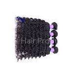 Deep Wave Virgin Peruvian Hair Extensions Double Weft With Grade 7A