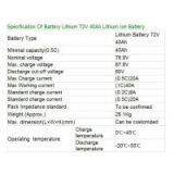 Battery Lithium 72V 40Ah Lithium Ion Battery thumbnail-2