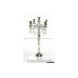 Classic candelabra 5 candle decorated with crystal