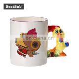 Wholesale Sublimation Blanks 11oz Animal Mugs-Rooster With Box B1DW-10W