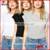 2014 New Casual Style Women Crop Top/Ladies T-shirt With Short Sleeve thumbnail-1
