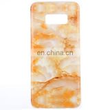 custom Yellow Marble Pattern IMD TPU full side Protective Back mobile phone Cover Case For Samsung Galaxy S8