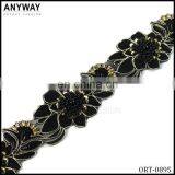 Fancy chiffon flower trim wholesale ,ORT-0895