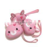 Kawaii Fashion Coin Purse Lovely Cartoon Rabbit Pouch Women Girls Small Wallet Soft Silicone Coin Bag thumbnail-3