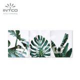 Bedroom Canvas Wall Art Green Tropical Green Leaves Minimalist Watercolor Canvas Painting Bedroom Wall Decor Monstera Plant 3 Pieces Canvas Art Set thumbnail-3