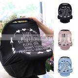 Baby Stretchy Nursing Breastfeeding Cover Multi Use Car Seat Canopy Stroller Infant Car Seat Breastfeeding Cover Baby Carseat thumbnail-2