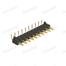 Dnenlink 3.00mm Pitch Single Row H4.0mm Right Angle Male Header DIP Type PogoPin HeaderWith Peg thumbnail-3