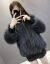 Fur Coat Female 2021 New Haining Imitation Fox Fur Fur Coat Female Short Stand Collar Loose Thin Coat Winter Fur Integrated Motorcycle Short Coat Baseball Jacket Maomai thumbnail-3