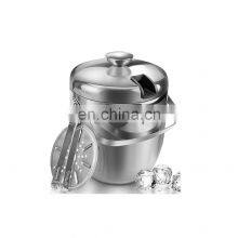 Promotional Luxury Elegant Style Galvanized Durable Metal Pineapple Champagne Beer Ice Bucket With Stand thumbnail-1