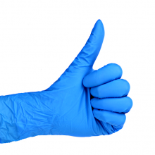 Dark Blue Disposable Nitrile Powder Free Gloves Examination Gloves for Beauty thumbnail-1