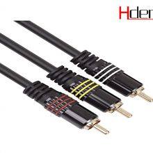 HDERA High Quality Gold Plated 3 RCA Cable Male to 3 Rca Male Audio Video Extension HD8003 thumbnail-1