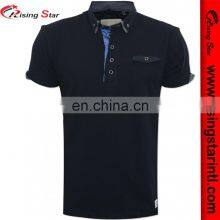 Wholesale Custom Design High Quality Plain Mens Golf Lapel Polo Shirt for Sports Men Casual Smart Embroidered thumbnail-3