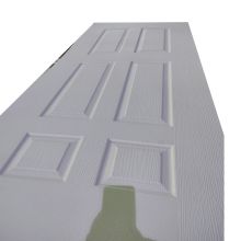 3mm thick flat melamine hdf door skin 6panel texture design mdf moulded door face for door
