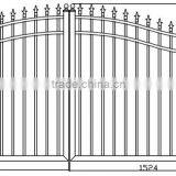 Authentically Hand Forged Aluminum Swing Gate thumbnail-1