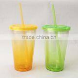 Color Changing Plastic Cup Gradient Color Water Bottle thumbnail-3