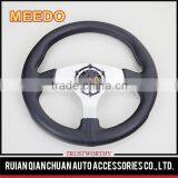 Fashion Style Universal Auto Accessories PU Red/Blue/Black 350mm/14inch OEM Modified F1 Racing Car Steering Wheels for ATV UTV thumbnail-5