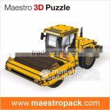 49PCS ROAD ROLLER Transportation 3d Puzzle thumbnail-1