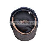 New Design Winter Leather Brim Custom Military Cap Wholesale thumbnail-5