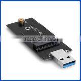 USB3.0 to SATA Based 2230/ 2242 M.2 NGFF SSD Portable Hard Disk Driver External Enclosure Storage Case thumbnail-5