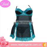 The Fashion Blue/pink Black Lingerie / Babydoll/thin G-string thumbnail-1
