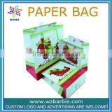 wholesale recyclable Promotion gift paper bags with handle