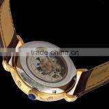 High Quality Mechanical IP-Rose Gold Business Men Skeleton Watch Cases With Tourbillon thumbnail-4