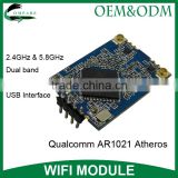 802.11a/b/g/n 2.4GHz & 5.8GHz dual band wifi modem Qualcomm AR1021 usb 2.0 wireless module