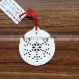 Christmas Decor Hollow Out Ceramic Hanging Ornament thumbnail-1