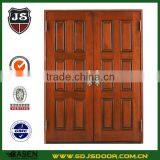 Cherry Interior Solid Wood Double Entry Doors Modern Factory Price thumbnail-3