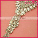 High Quality Sew On Dress Wholesales Crystal Applique WRA-790 thumbnail-5