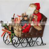 XM-CH1586 28 Inch Lighted Santa in Sleigh With Reindeer for Sale