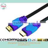 Dual Color Moulded HDMI Cable With Ethernet and Gold Connector Support 3D and 4k ,TV,player, thumbnail-6