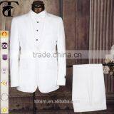 High Quality New Pattern High-end Men's Turkish Suits OEM Direct Manufacturer Formal Polyester White Wedding Dress Man Suits thumbnail-3