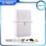 High Quality 3 Cells Mosaics Dual USB Power Bank 6600mah