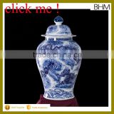 Jingdezhen High Temperature Fired Large Round blue&white Ceramic Porcelain Ginger Jars