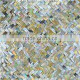 Herringbone Brownlip Sea Mother of Pearl, Mosaic Panel,bathroom Wall Tile thumbnail-2