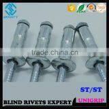 QUALITY FACTORY HIGH SHEAR AND TENSILE STRENGTH S/S UNI GRIP BLIND POP RIVETS thumbnail-1