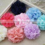 Tulle Mesh Handmade Flower,Diy Fabric Flower,Rainbow Color Flower For Children thumbnail-2