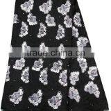 2014 Newest Orangza Lace Fabric CL9257-4 Black thumbnail-1