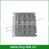 12 Keys IP65 Vandal Proof Dot Matrix Stainless Steel Kiosk Keypad thumbnail-2